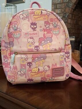 Hello Kitty Sanrio Loungefly mini backpack kawaii Pink